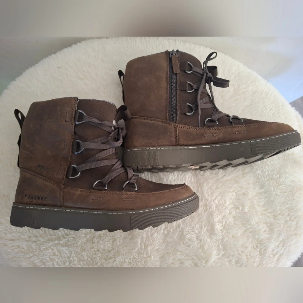 Women's Brown Forsake Winter Boots Size 10.5.